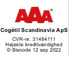 AAA Højeste Kreditværdighed Bisnode 12 sep 2022 Cogétil Scandinavia ApS
