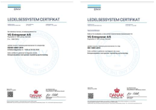 ISO 45001 og 14001 certificeret