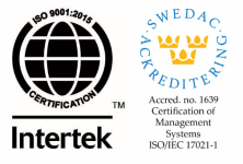 ISO 9001:2015 certificeret | Intertek