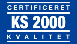 Vi er KS 2000 certificeret